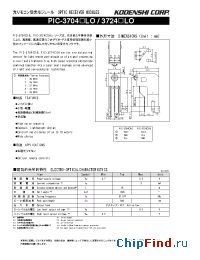Datasheet PIC-3704 manufacturer Kodenshi