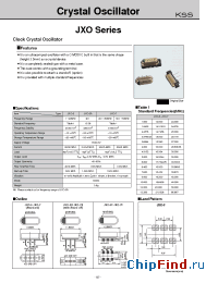 Datasheet JXO-5F manufacturer Kyocera Kinseki