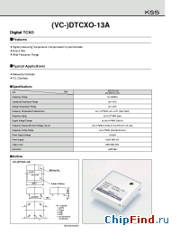 Datasheet VC-DTCXO-13A manufacturer Kyocera Kinseki