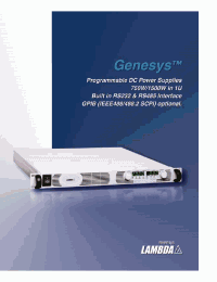 Datasheet GEN40-19 manufacturer Densei-Lambda