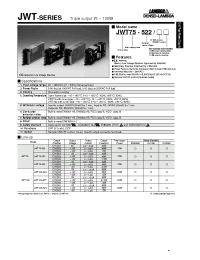 Datasheet JWT75-525 manufacturer Densei-Lambda