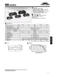 Datasheet MB1206 manufacturer Densei-Lambda