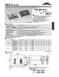 Datasheet PAQ100S48-1R8 manufacturer Densei-Lambda