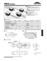 Datasheet PBW-1201 manufacturer Densei-Lambda