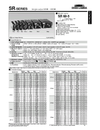 Datasheet SR110-48 manufacturer Densei-Lambda