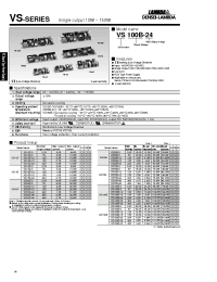 Datasheet VS100B-15 manufacturer Densei-Lambda