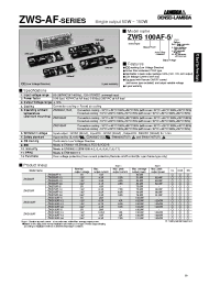 Datasheet ZWS10-24 manufacturer Densei-Lambda