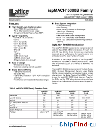 Datasheet LC5256B-4F256C manufacturer Lattice