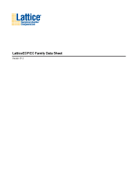 Datasheet LFEC15E-3F256C manufacturer Lattice