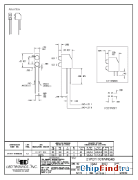 Datasheet 21PCT170TWRG4B manufacturer LEDtronics