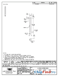 Datasheet L120CUV395-30D manufacturer LEDtronics