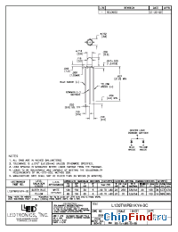 Datasheet L120TWPB1KY4-3C manufacturer LEDtronics