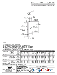 Datasheet L120TWYG4B-3C manufacturer LEDtronics