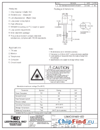 Datasheet L200CUV405-12D manufacturer LEDtronics