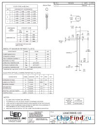 Datasheet L200CW8KB-12D manufacturer LEDtronics