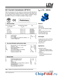 Datasheet AP100-B10 manufacturer LEM