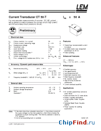 Datasheet CT50-T manufacturer LEM