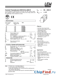 Datasheet HAS300-S manufacturer LEM