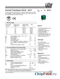 Datasheet HX10-P manufacturer LEM