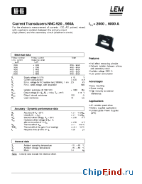 Datasheet NNC-920A manufacturer LEM