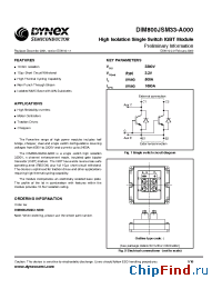 Datasheet DIM800JSM33 manufacturer Linear IS