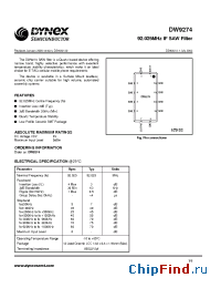 Datasheet DS9274 manufacturer Linear IS