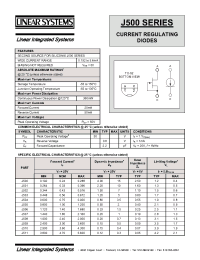 Datasheet J502 manufacturer Linear IS