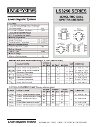 Datasheet LS3250C manufacturer Linear IS