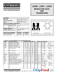 Datasheet LS350 manufacturer Linear IS