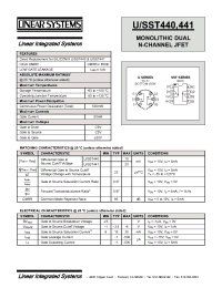 Datasheet SST441 manufacturer Linear IS