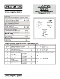 Datasheet U308 manufacturer Linear IS
