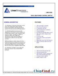 Datasheet LND3526 manufacturer Linear Dimensions Designs