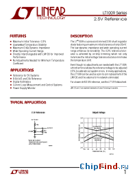 Datasheet LT1009IS8-2.5 manufacturer Linear