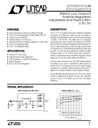 Datasheet LT1117CM-2.85 manufacturer Linear