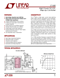 Datasheet LT1680C manufacturer Linear
