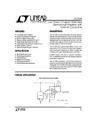 Datasheet LTC1049 manufacturer Linear