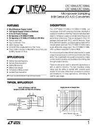 Datasheet LTC1098L manufacturer Linear