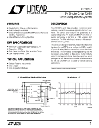 Datasheet LTC1287CIN manufacturer Linear