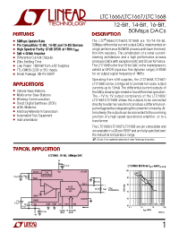 Datasheet LTC1667 manufacturer Linear