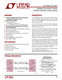 Datasheet LTC1686CS8 manufacturer Linear