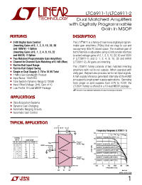 Datasheet LTC6911CMS-1 manufacturer Linear