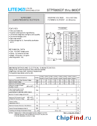 Datasheet STPR815DF manufacturer Lite-On