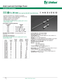 Datasheet 0219.125A manufacturer Littelfuse