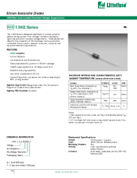 Datasheet 1.5KE100A manufacturer Littelfuse