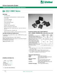 Datasheet 1.5SMC100CA manufacturer Littelfuse