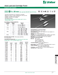 Datasheet 215010 manufacturer Littelfuse