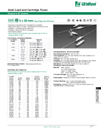 Datasheet 216010 manufacturer Littelfuse