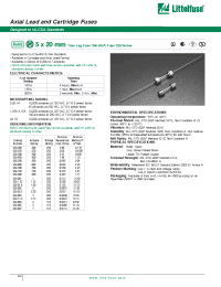 Datasheet 2391.25 manufacturer Littelfuse