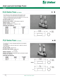 Datasheet FLU011. manufacturer Littelfuse