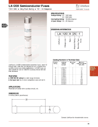 Datasheet LA120X10-1 manufacturer Littelfuse